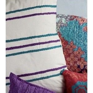 NEW 2 ANTHOLOGY MINKA EURO SHAMS 26 X 26 PILLOW COVERS WHITE